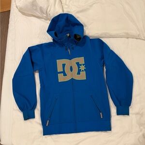 DC Blue Ski & Snowboard Jacket with Green Logo